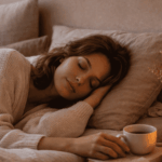 Progesteron & Lutealphase – warum sich alles anders anfühlt Ruhiges, feminines Bild, das den weiblichen Zyklus, hormonelle Veränderungen und das innere Erleben in der Lutealphase symbolisiert.