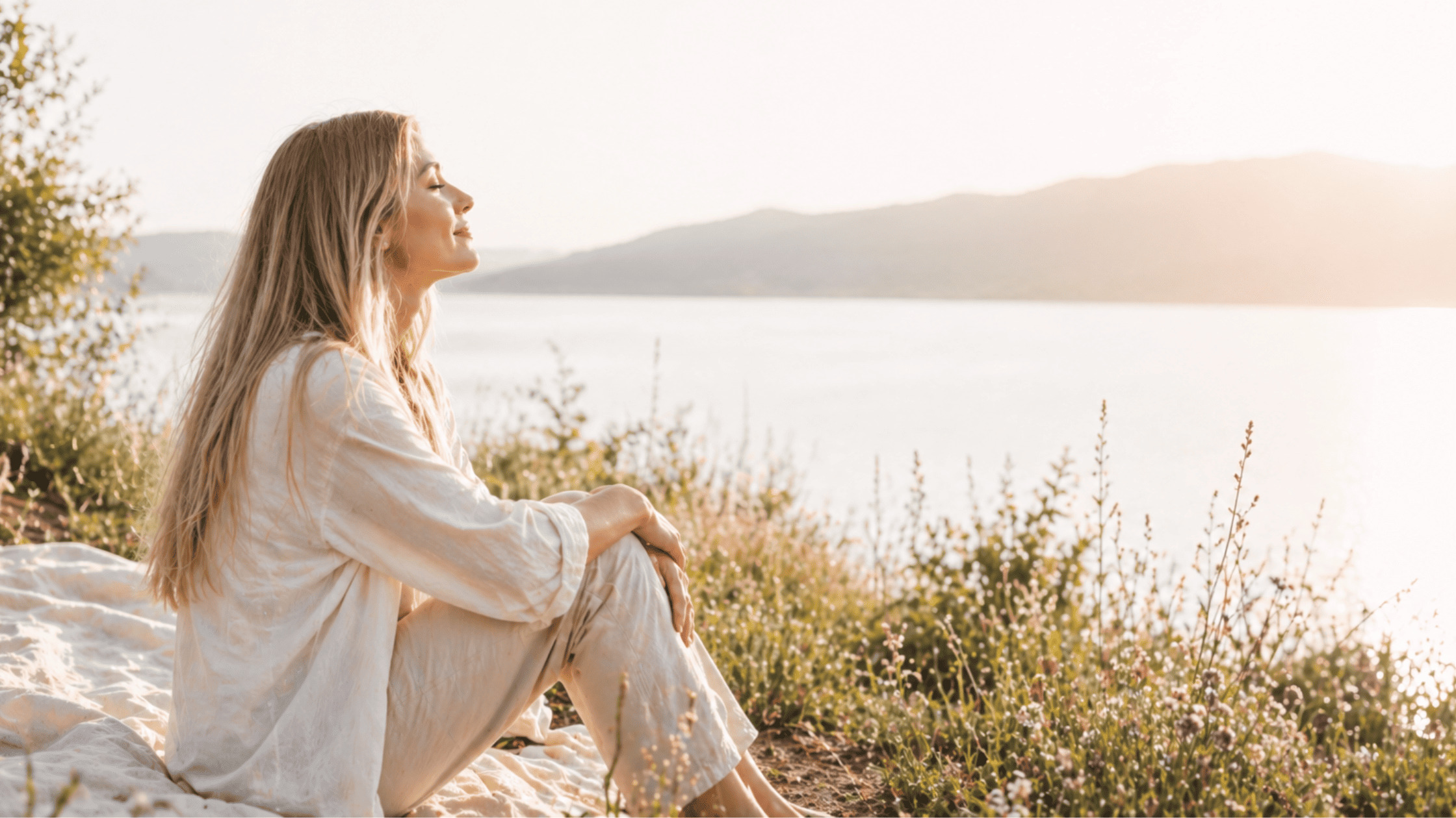 Gesunde Snacks und ruhiger Moment im Alltag für mehr Energie, Selbstfürsorge und hormonelle Balance im weiblichen Zyklus